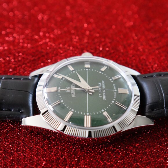 Vintage Roamer Swiss-made, professionally refurbished: 17‑jewel Manual-Wind - Picture 6 of 8